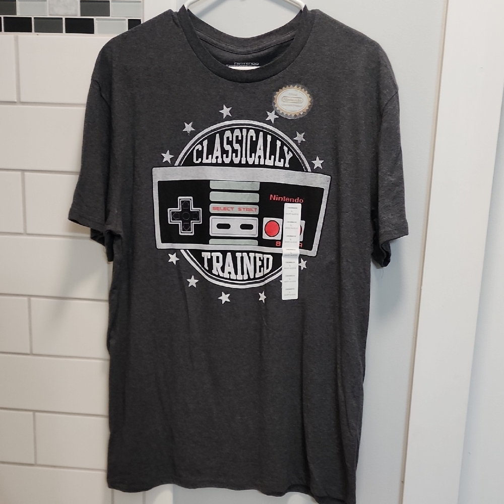 Nintendo Dark Gray 'Classically Trained' Controller Tee